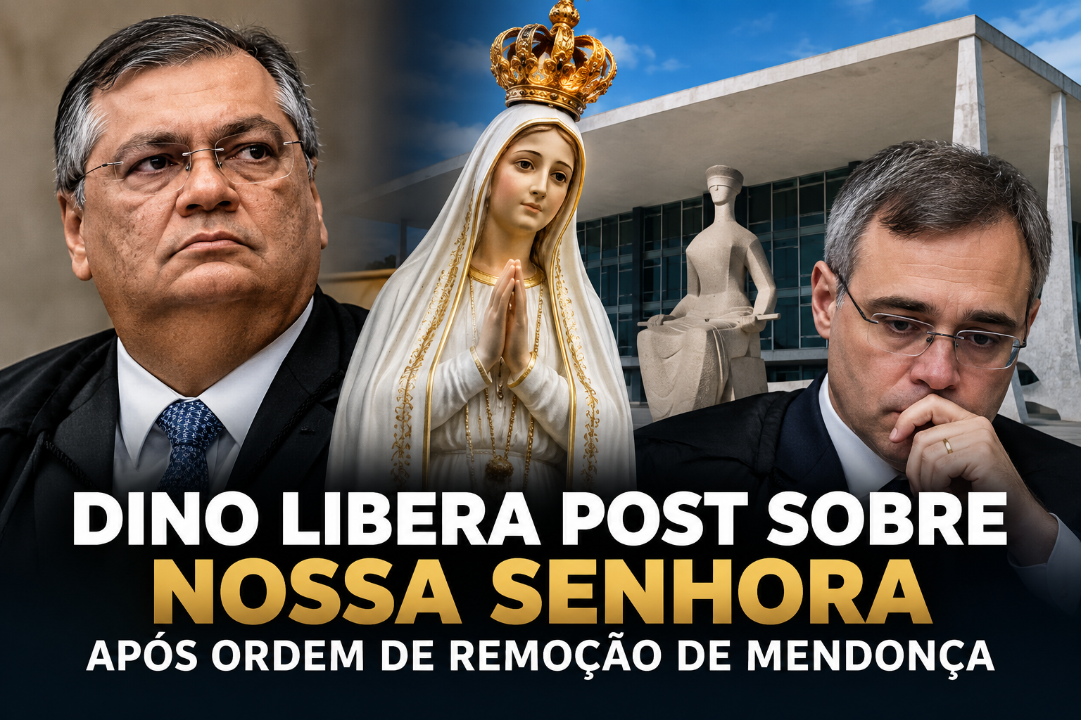 Dino libera post sobre Nossa Senhora após ordem de remoção de Mendonça