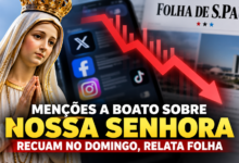 Menções a boato sobre Nossa Senhora recuam no domingo, relata Folha